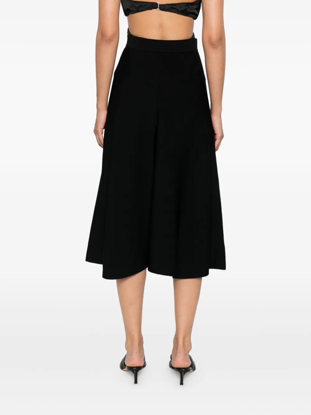 Max Mara Lazio gebreide midi-rok Zwart