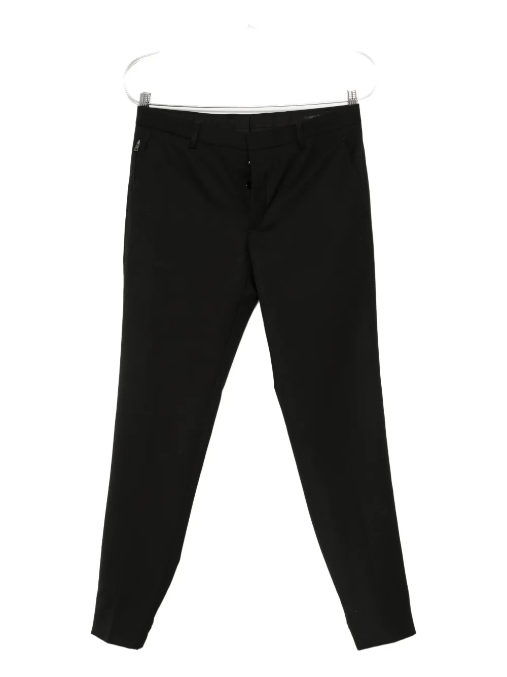 Prada zip-fly cotton trousers Zwart