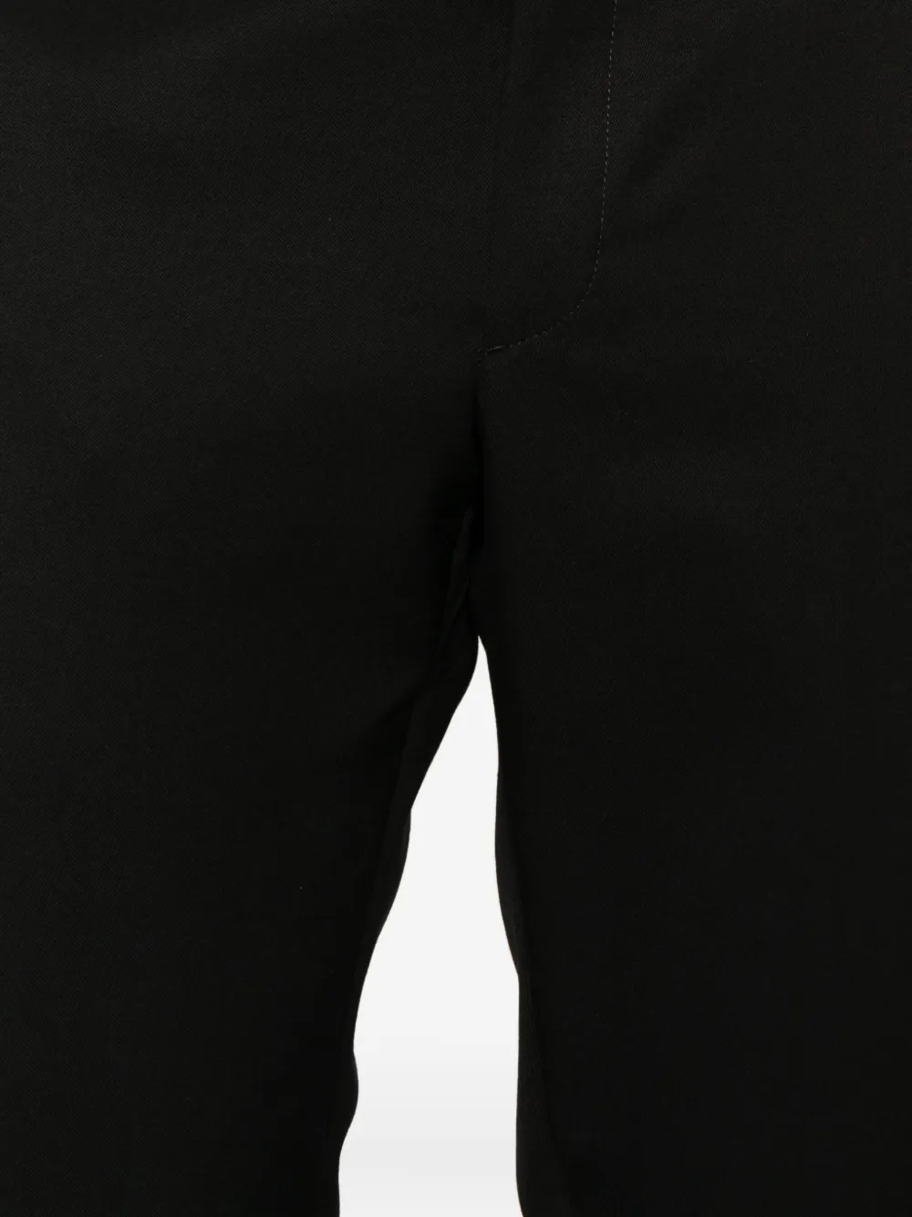 Prada zip-fly cotton trousers Zwart