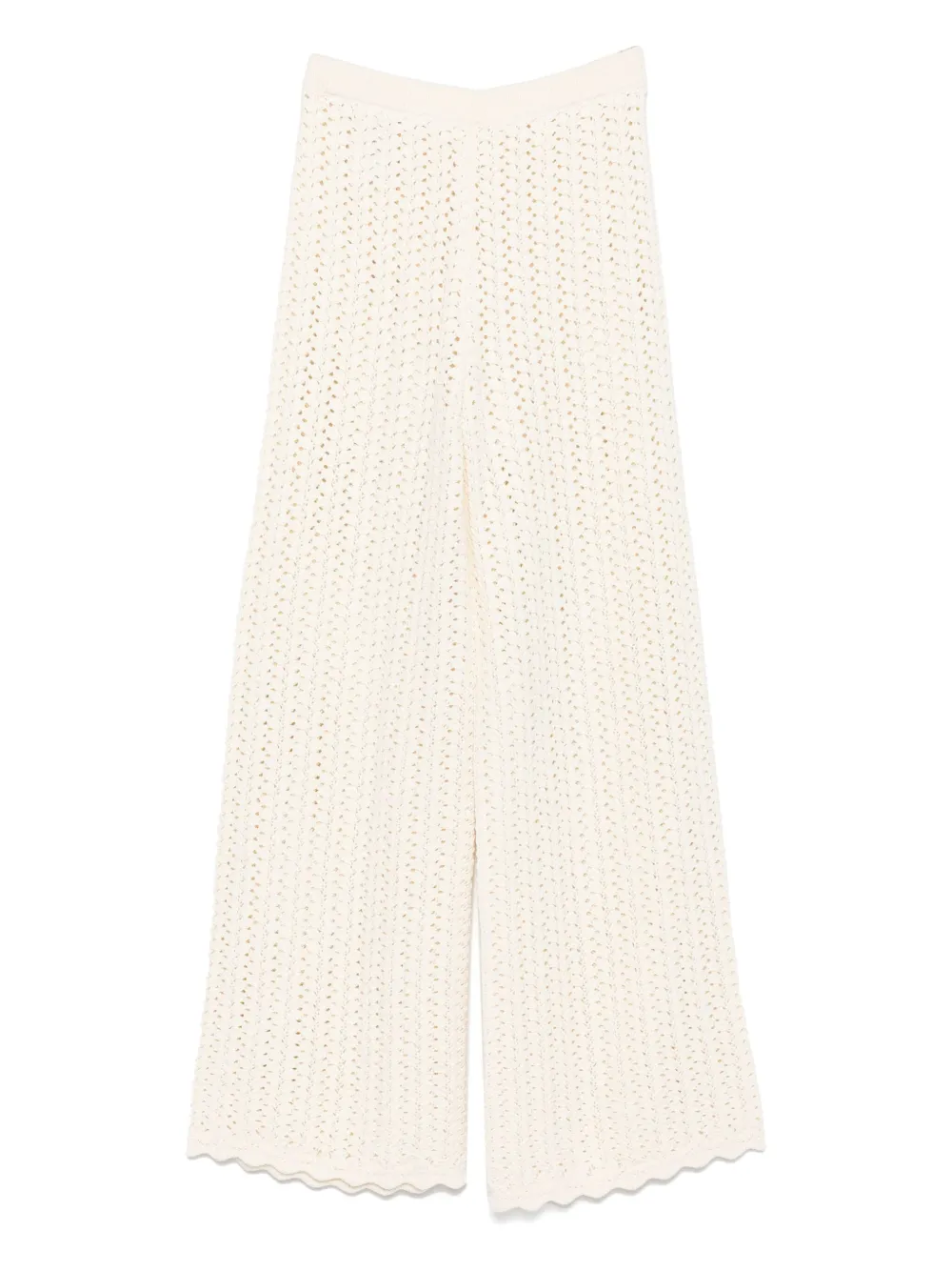 Ba&Sh Silvio crochet scallop-hem trousers | Wide Leg Pants | Image 2