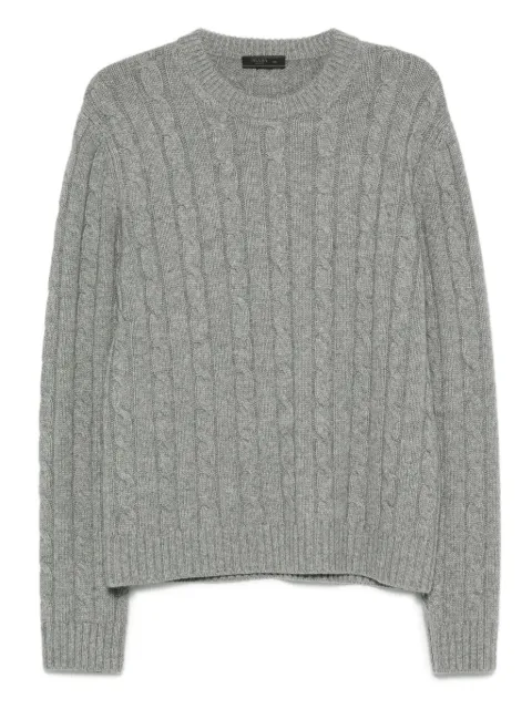 Prada cable-knit crew-neck sweater