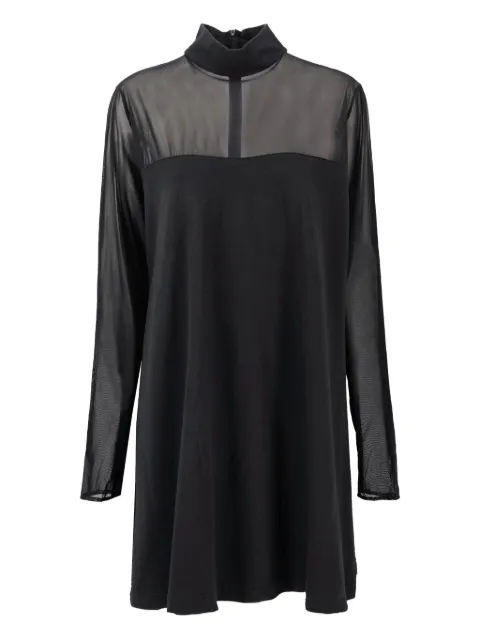Vintage Pre-owned high-collar organza dress