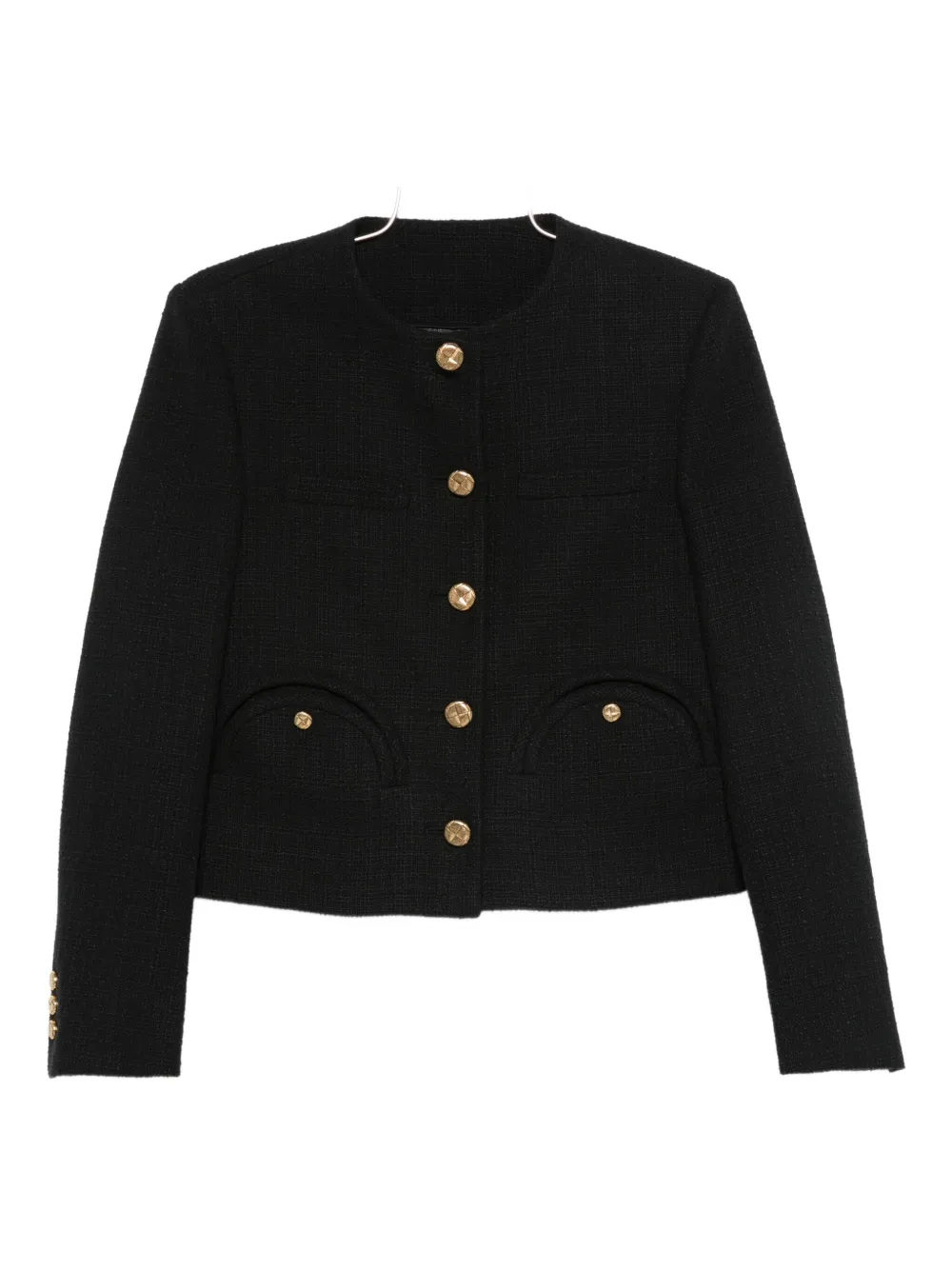 Blazé Milano tweed button-fastening jacket - Nero