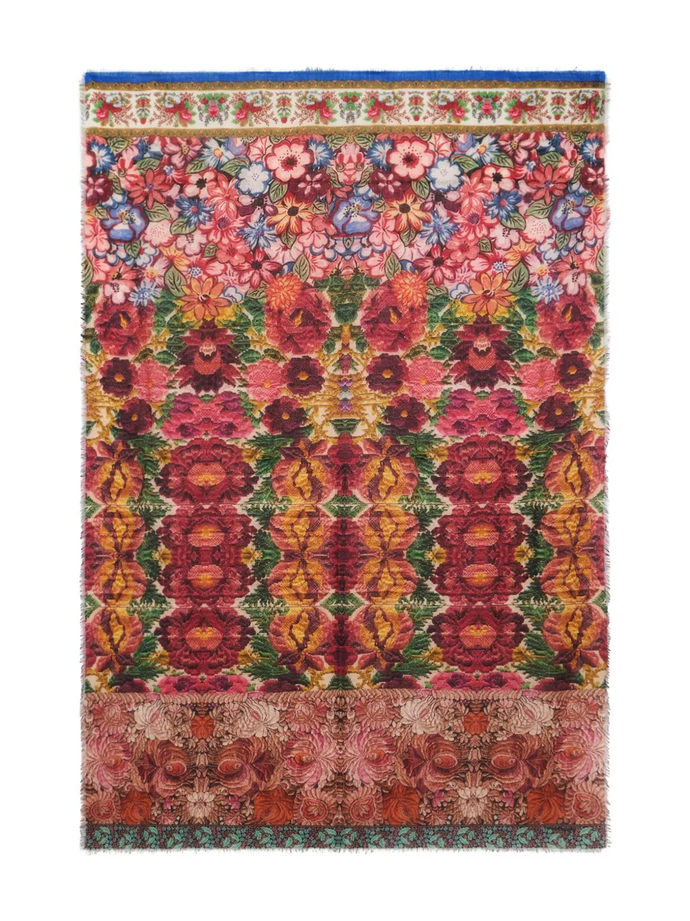 Pierre-Louis Mascia floral-patterned rectangle scarf Roze