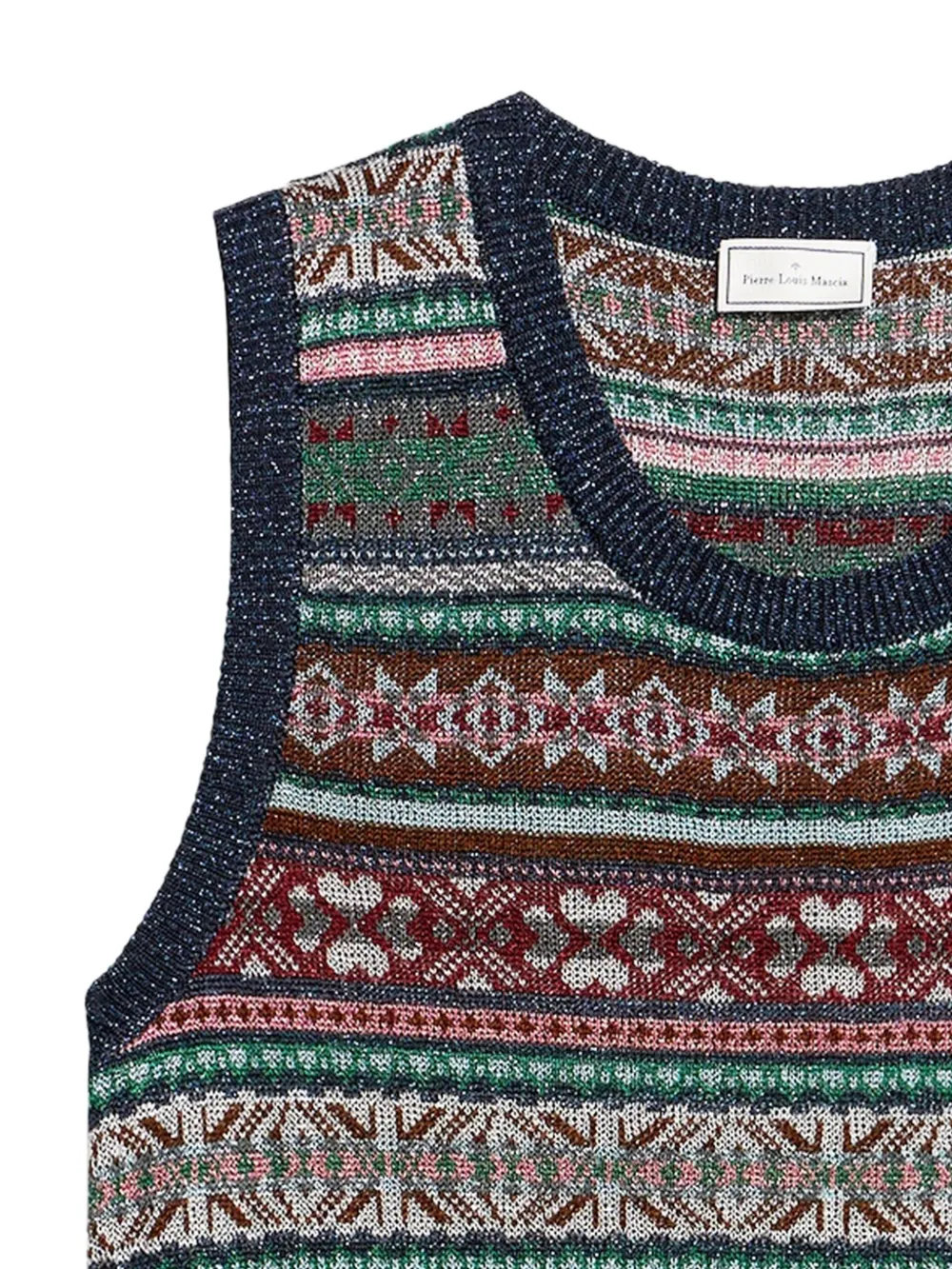 Pierre-Louis Mascia Tricot gilet met geometrisch patroon Blauw