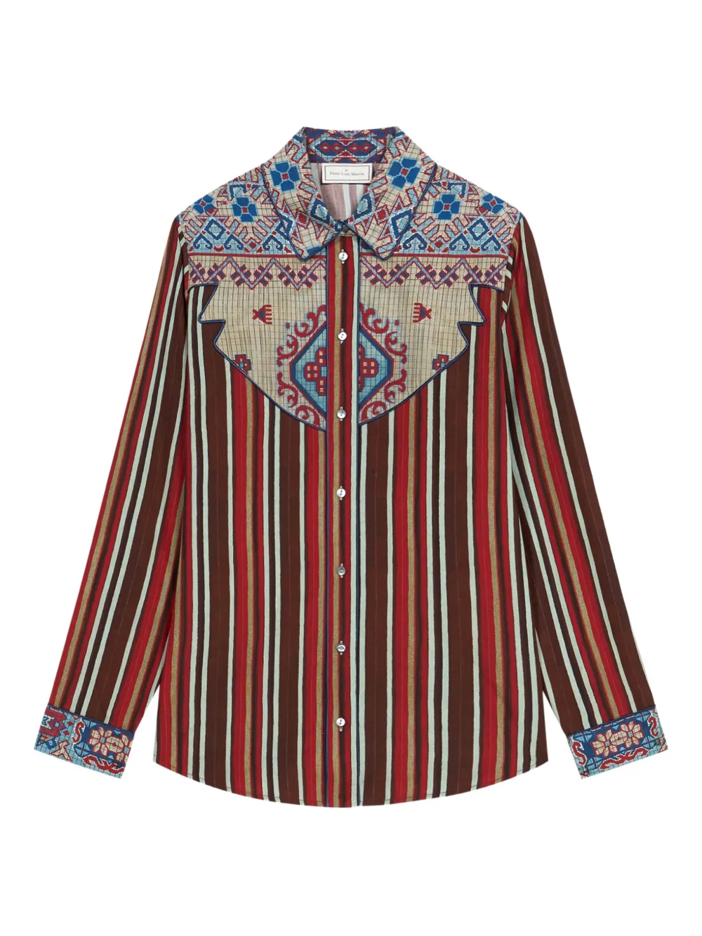 Pierre-Louis Mascia Gestreept overhemd 513218101 MULTICOLOR