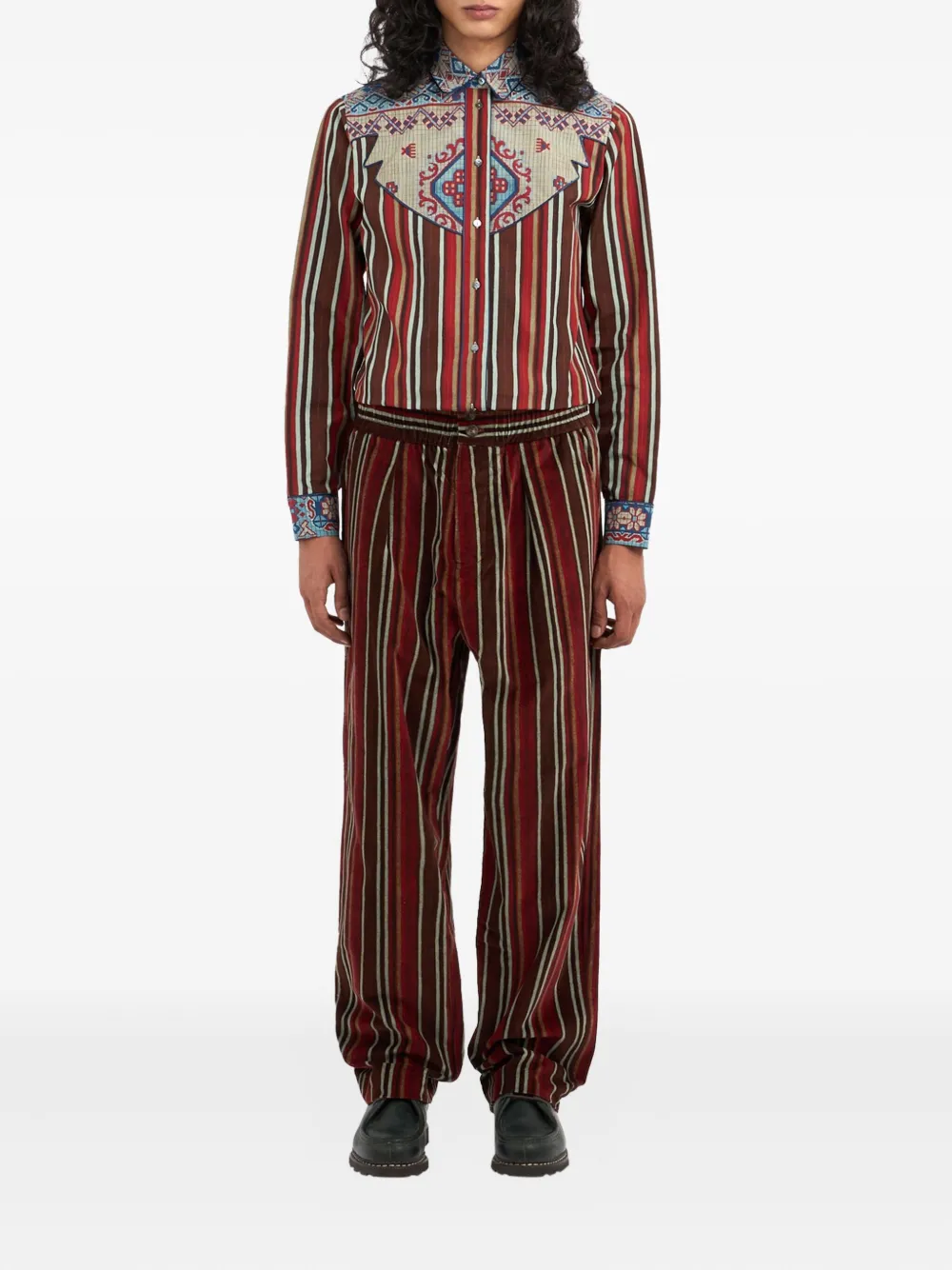 Pierre-Louis Mascia Gestreept overhemd 513218101 MULTICOLOR