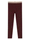 Pierre-Louis Mascia SPIDERMAN geometric-pattern leggings - Red