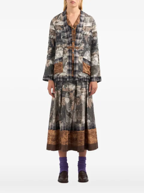 Pierre-Louis Mascia landscape-print jacket
