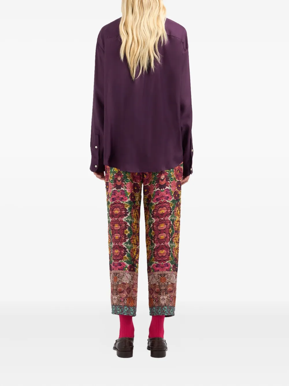 Pierre-Louis Mascia Aloegots floral-print shirt Rood