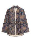 Pierre-Louis Mascia quilted patterned jacket - Blue