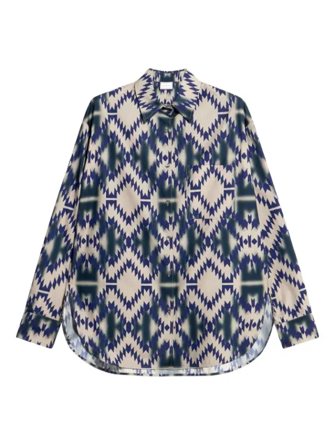 Pierre-Louis Mascia Teslabio geometric-print shirt