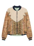Pierre-Louis Mascia Mascia Adana quilted embellished bomber jacket - Neutrals