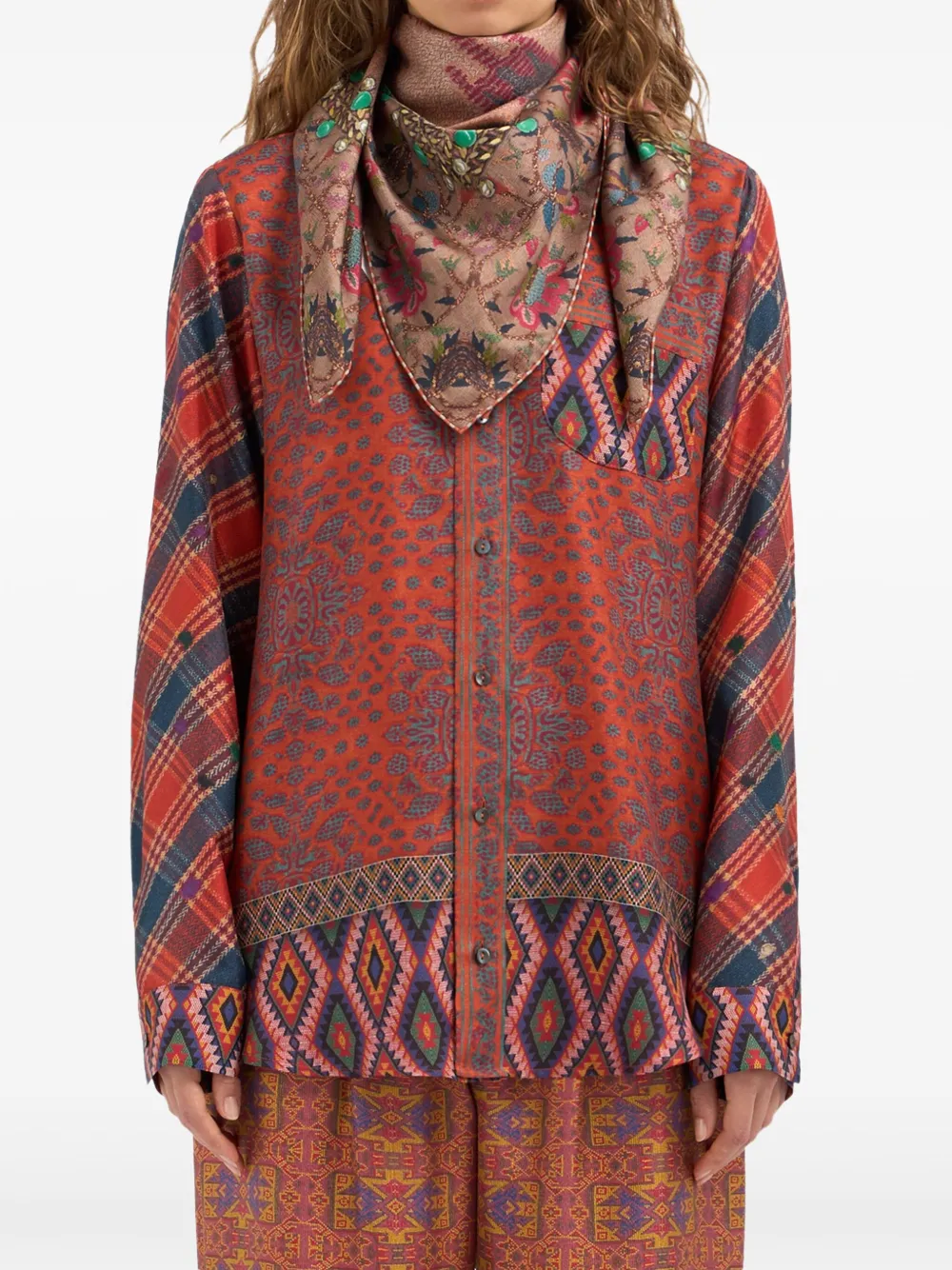 Pierre-louis Mascia Bead-embellished Scarf In Neutral