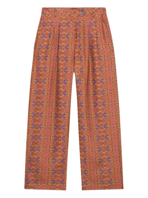 Pierre-Louis Mascia Cialda geometric-pattern trousers