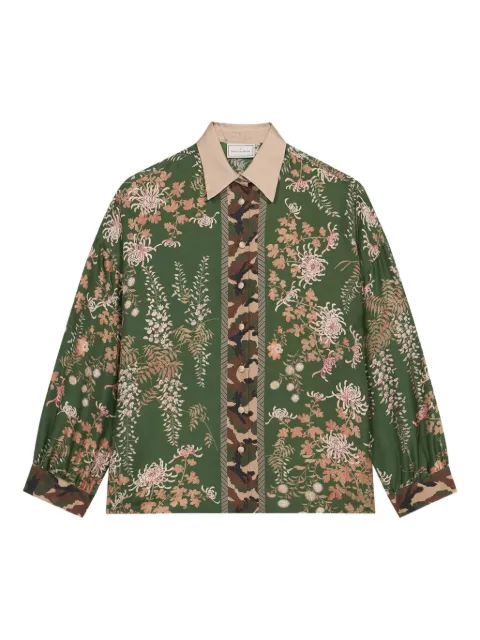 Pierre-Louis Mascia floral-camouflage print shirt