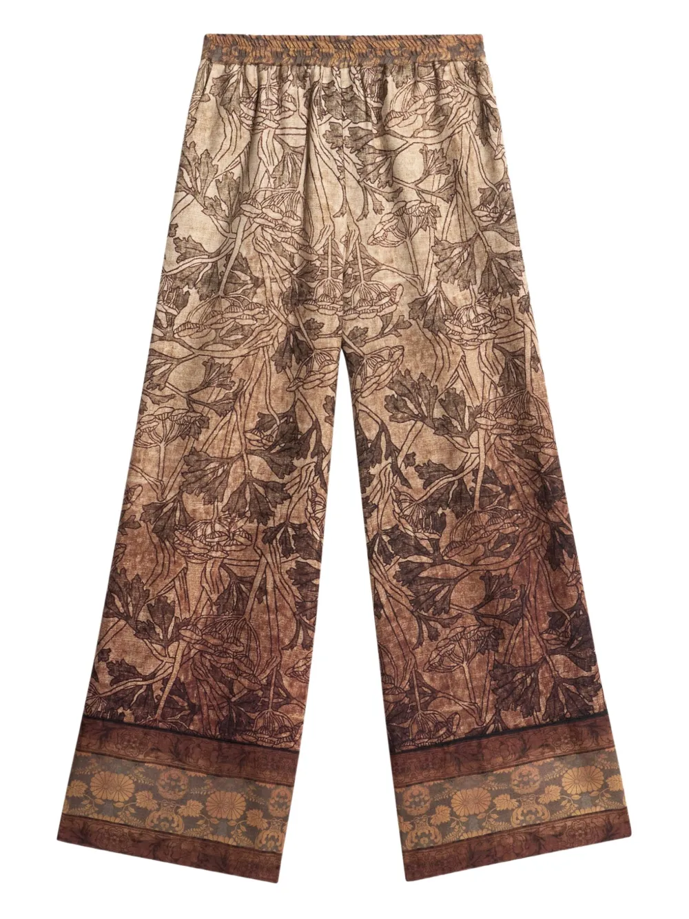 Pierre-Louis Mascia floral-print trousers Beige