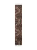 Pierre-Louis Mascia geometric-patter fringed-hem scarf - Red