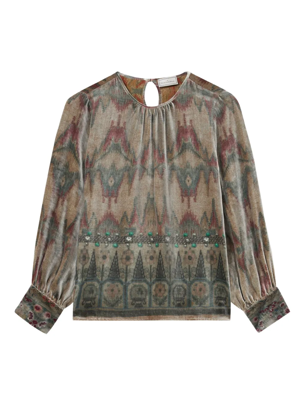 Pierre-Louis Mascia Kanpur longsleeves blouse Beige