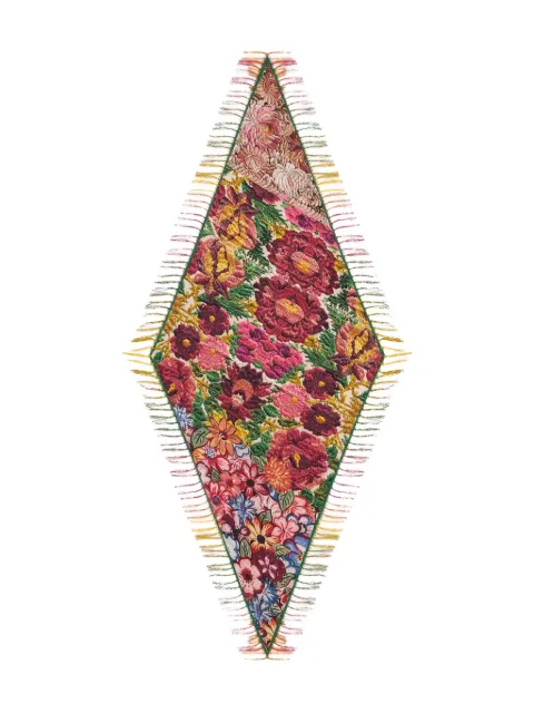 Pierre-Louis Mascia floral-pattern fringed scarf