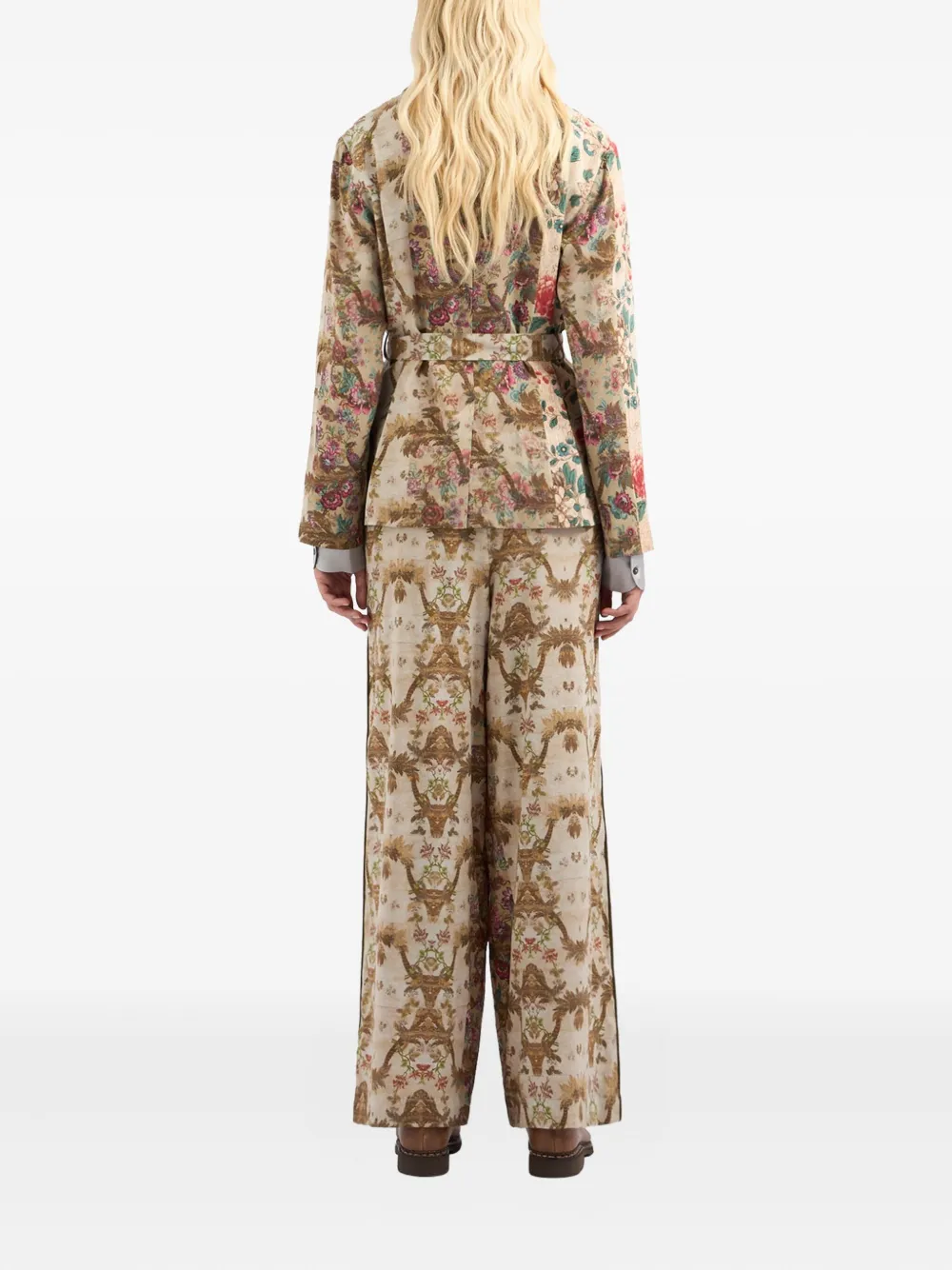 Pierre-Louis Mascia floral-pattern blazer Beige