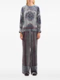 Pierre-Louis Mascia Kanpur patterned velvet top - Grey