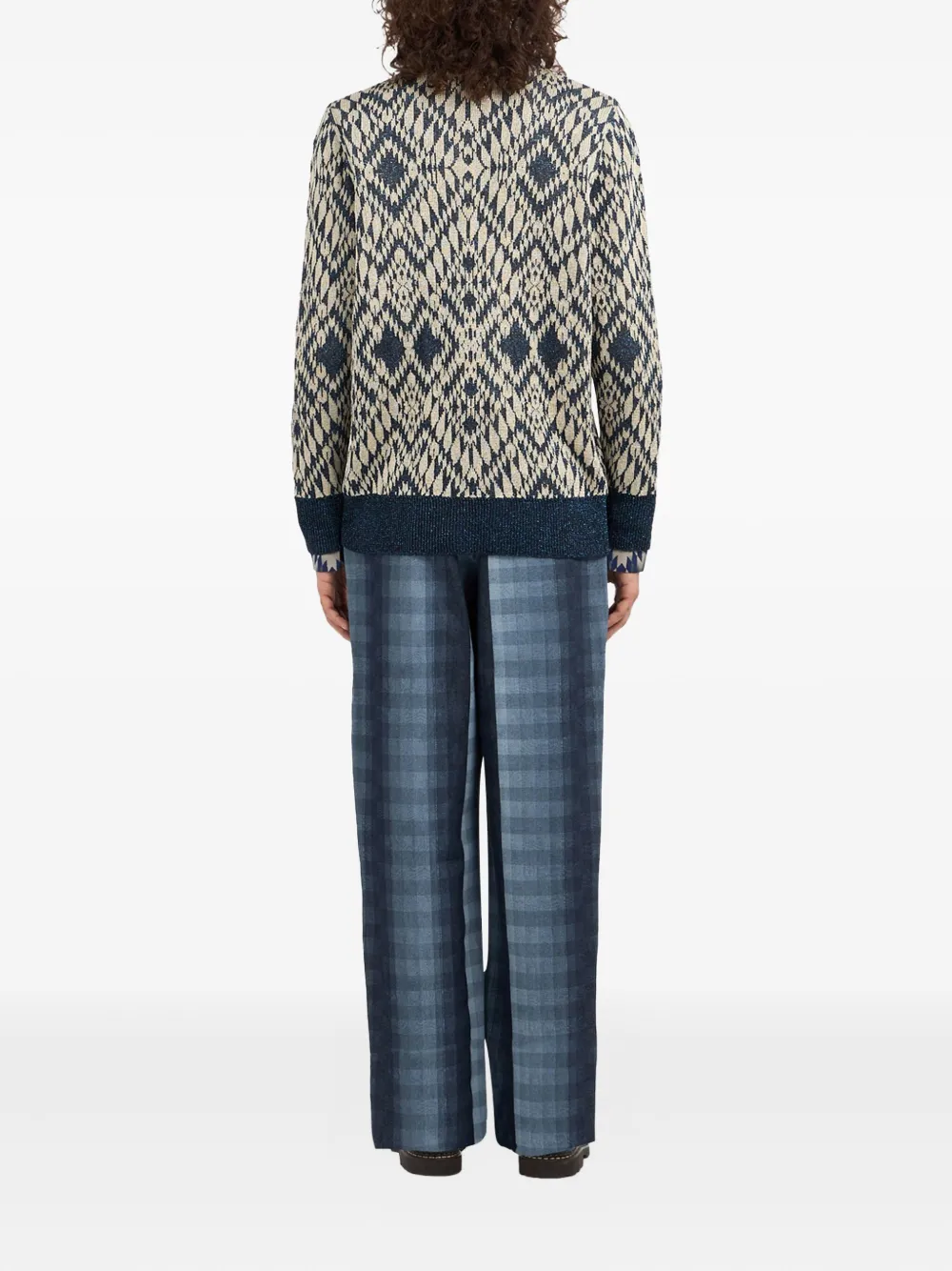 Pierre-Louis Mascia Tricot vest met geometrisch patroon Blauw