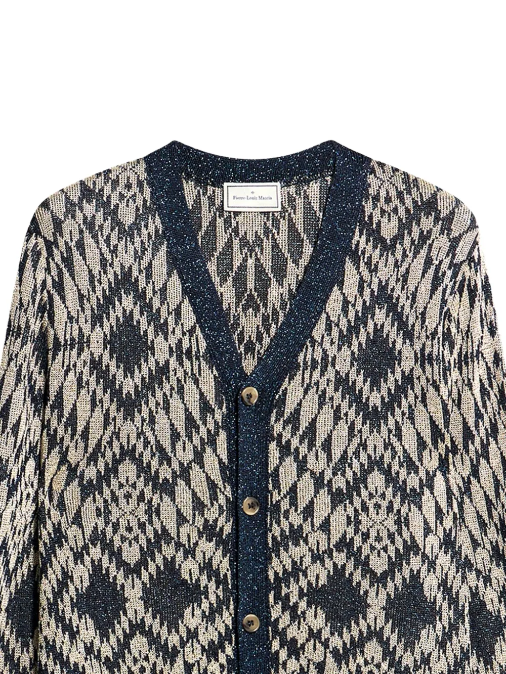 Pierre-Louis Mascia Tricot vest met geometrisch patroon Blauw