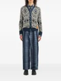 Pierre-Louis Mascia Tricot geometric-pattern cardigan - Blue