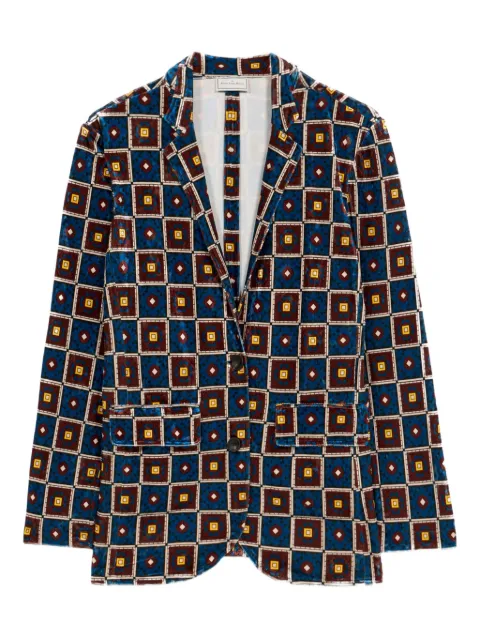 Pierre-Louis Mascia blazer con motivo geométrico