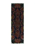 Pierre-Louis Mascia patterned velvet scarf - Blue