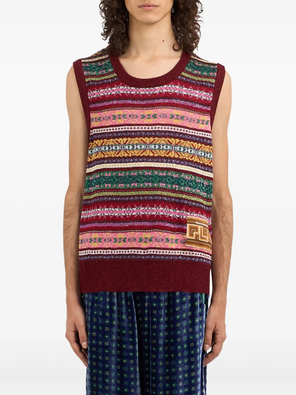 Pierre-Louis Mascia tricot vest Rood