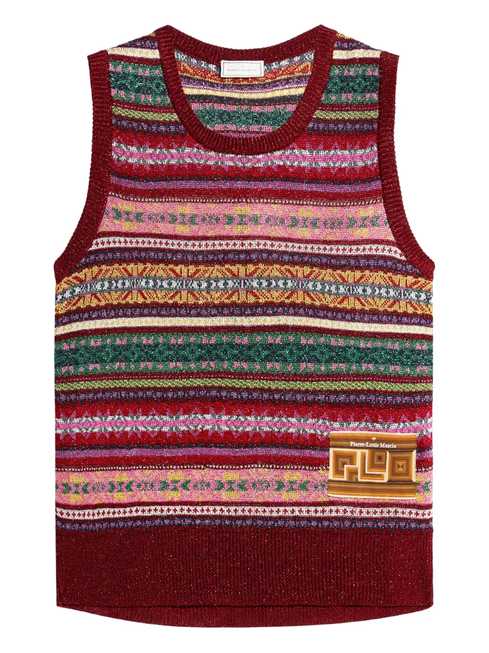 Pierre-Louis Mascia tricot vest Rood