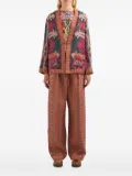 Pierre-Louis Mascia geometric-pattern jacket - Neutrals
