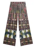 Pierre-Louis Mascia patterned trousers - Grey