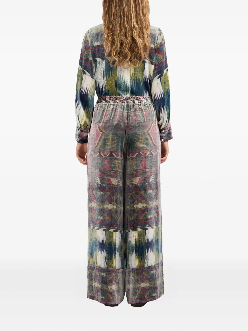 Pierre-Louis Mascia patterned trousers Grijs