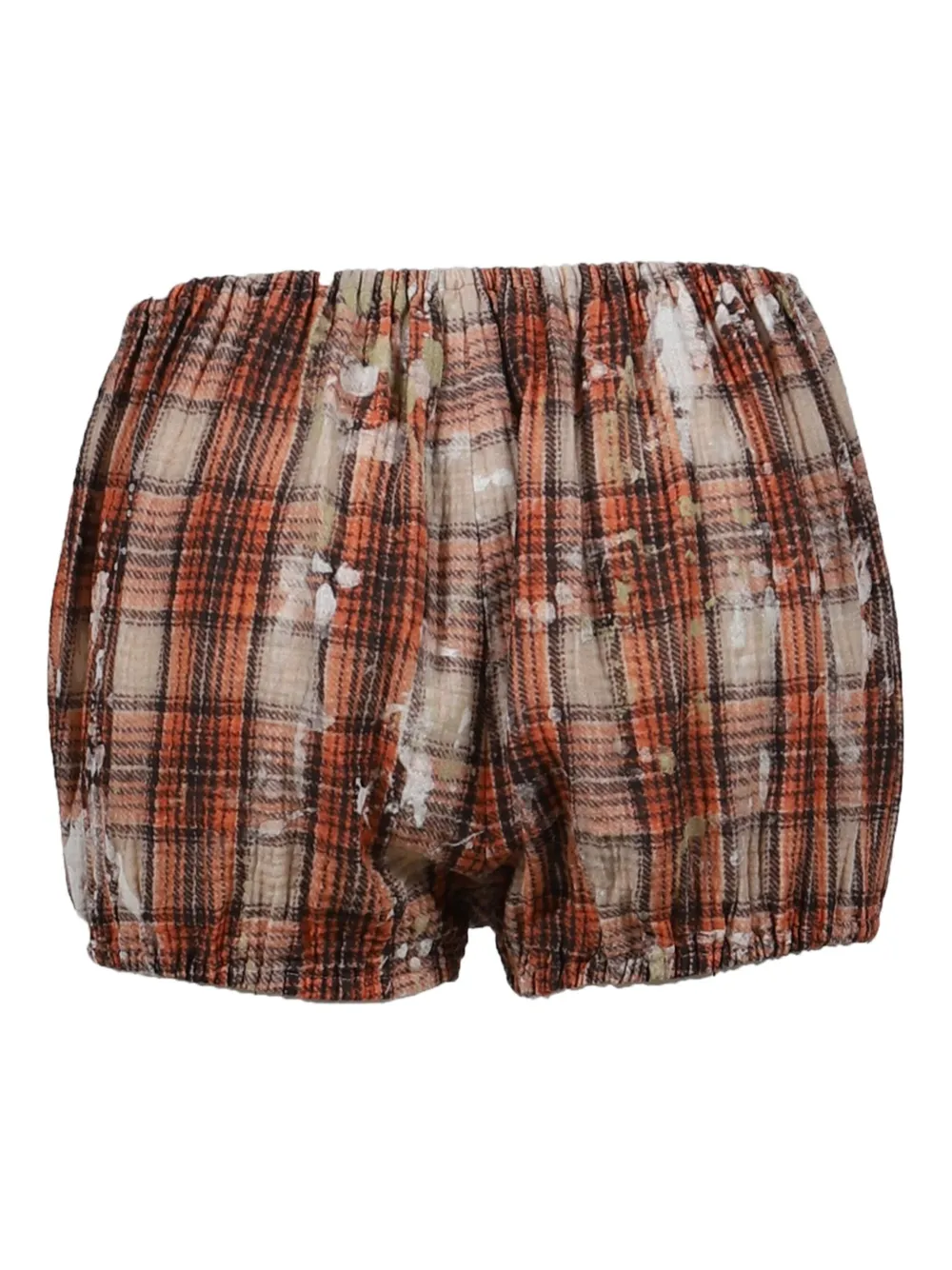 R13 paint-splatter plaid bloomers | Short & Mini Shorts | Image 2