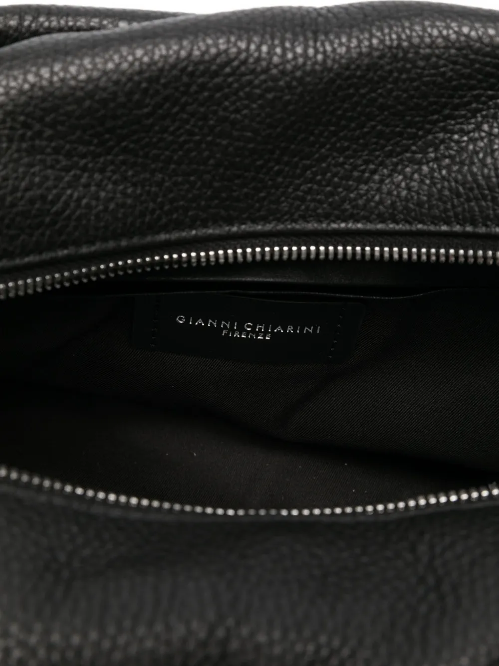 GIANNI CHIARINI Emily shopper van bewerkt leer Zwart