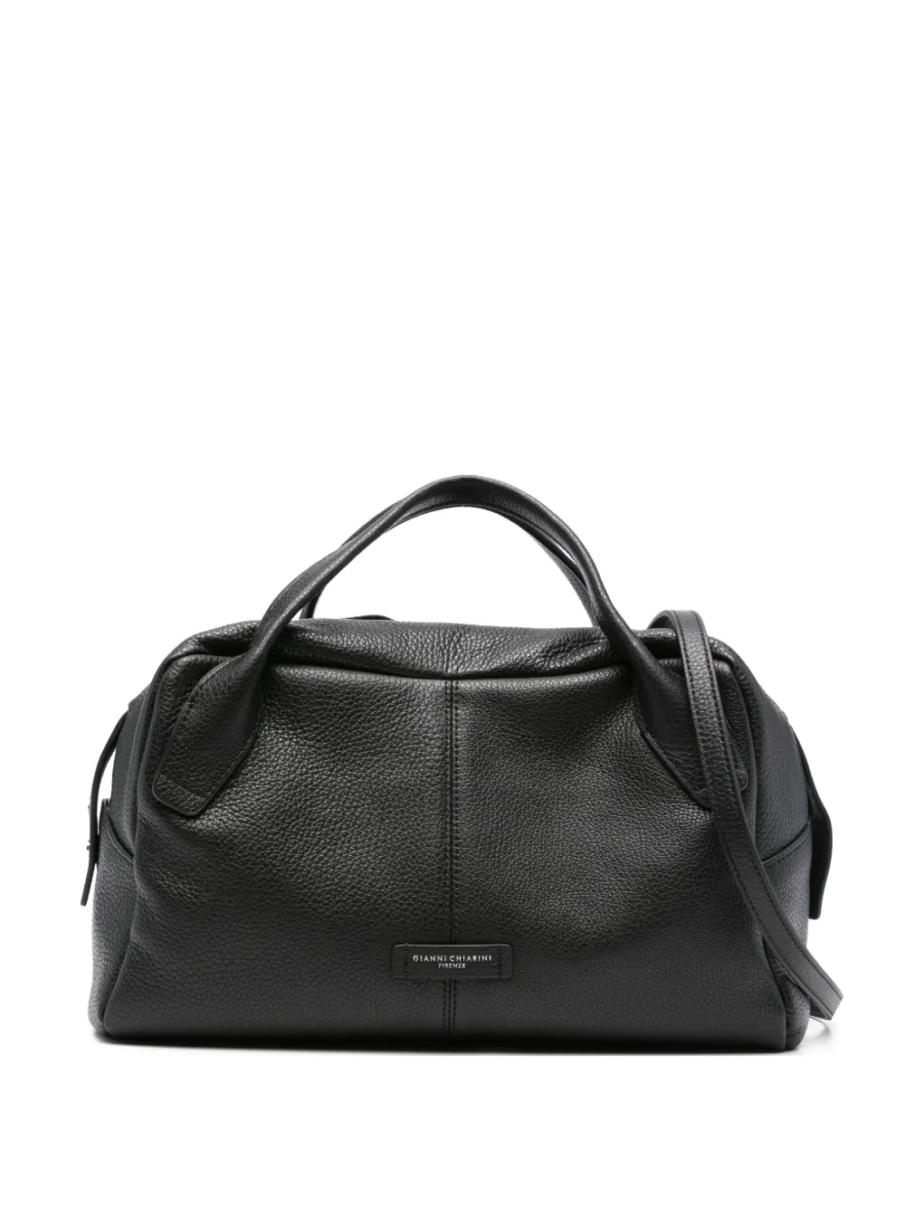 GIANNI CHIARINI Emily shopper van bewerkt leer Zwart