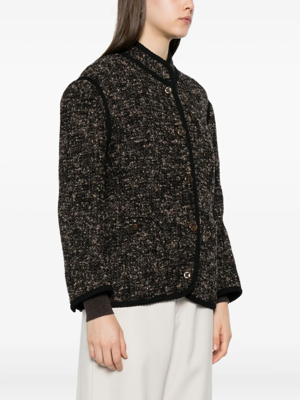 Blazé Milano Brown Black Jackets In Brown