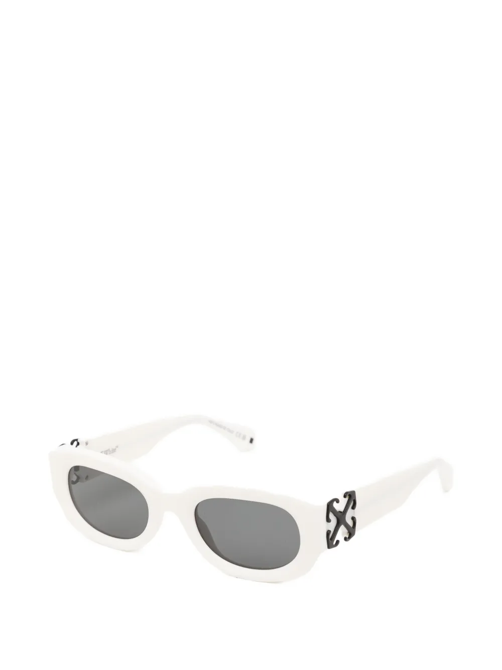 Off-White Eyewear ロゴディテール サングラス | ホワイト | FARFETCH JP