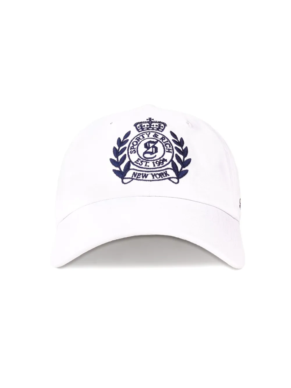 Sporty & Rich embroidered baseball cap Wit