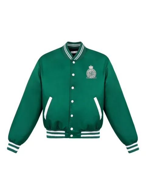 Sporty & Rich embroidered satin bomber jacket