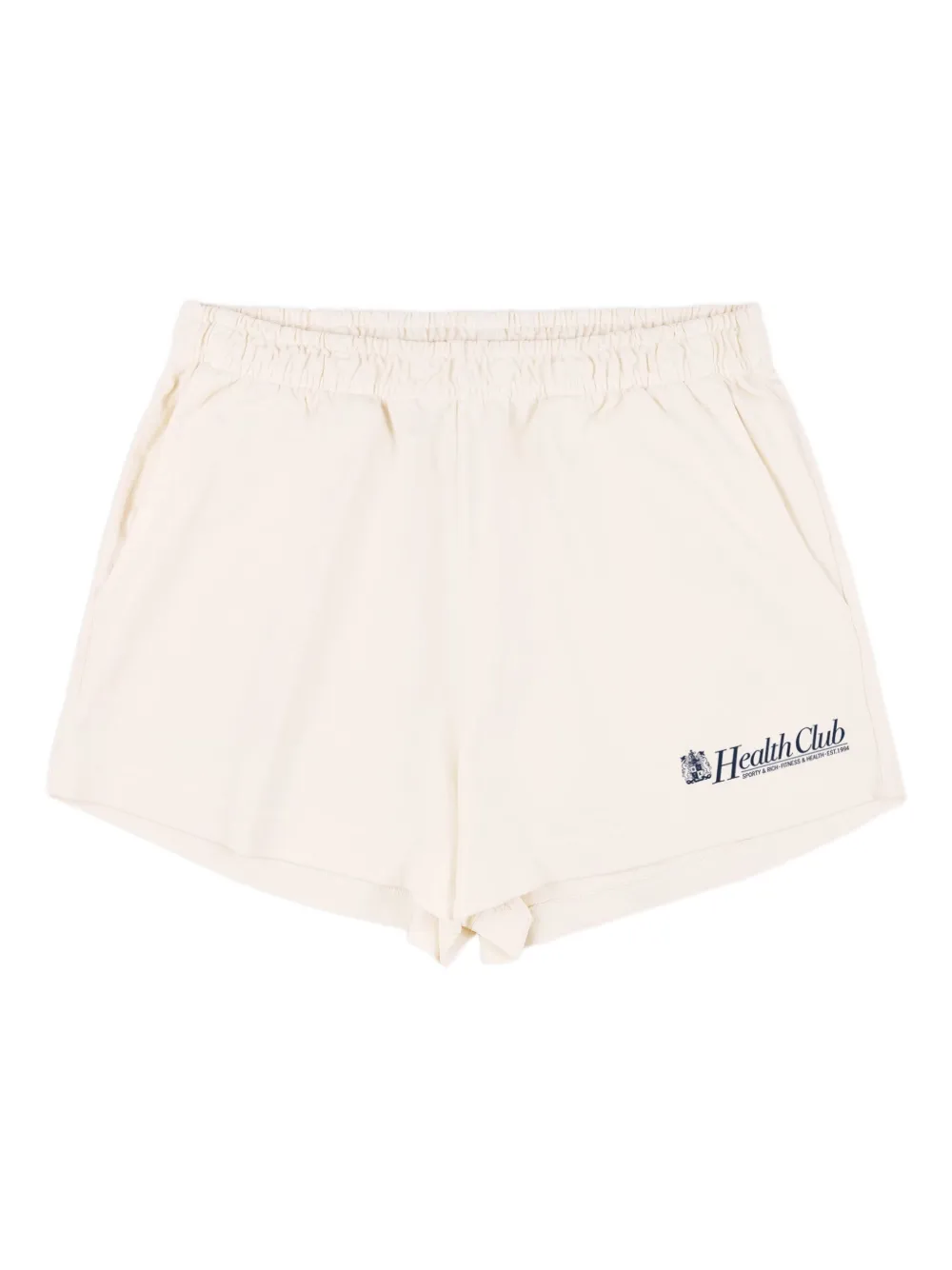 Sporty & Rich Lion Health Disco shorts Beige