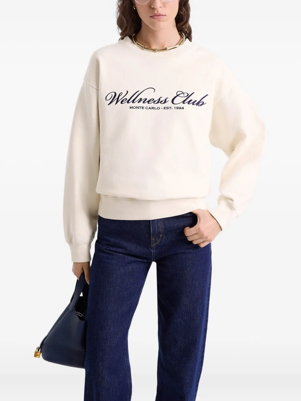 Sporty & Rich Wellness Club sweatshirt Beige