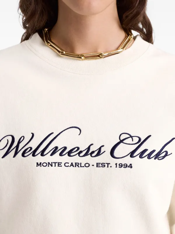 Sporty & Rich Wellness Club Sweatshirt | Neutrals | FARFETCH AU