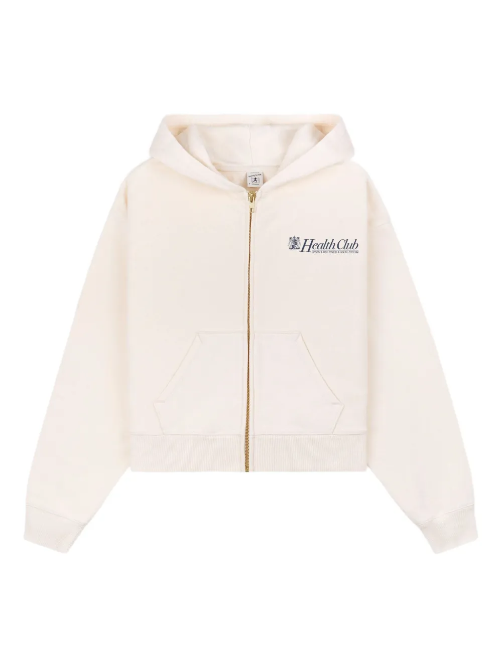 Sporty & Rich Lion Health zip-up hooded top | Image 1