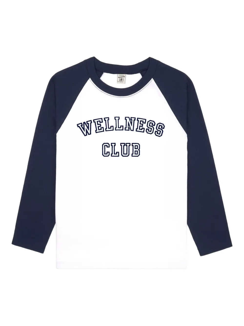 Sporty & Rich Wellness Club three-quarter-sleeve top Blauw