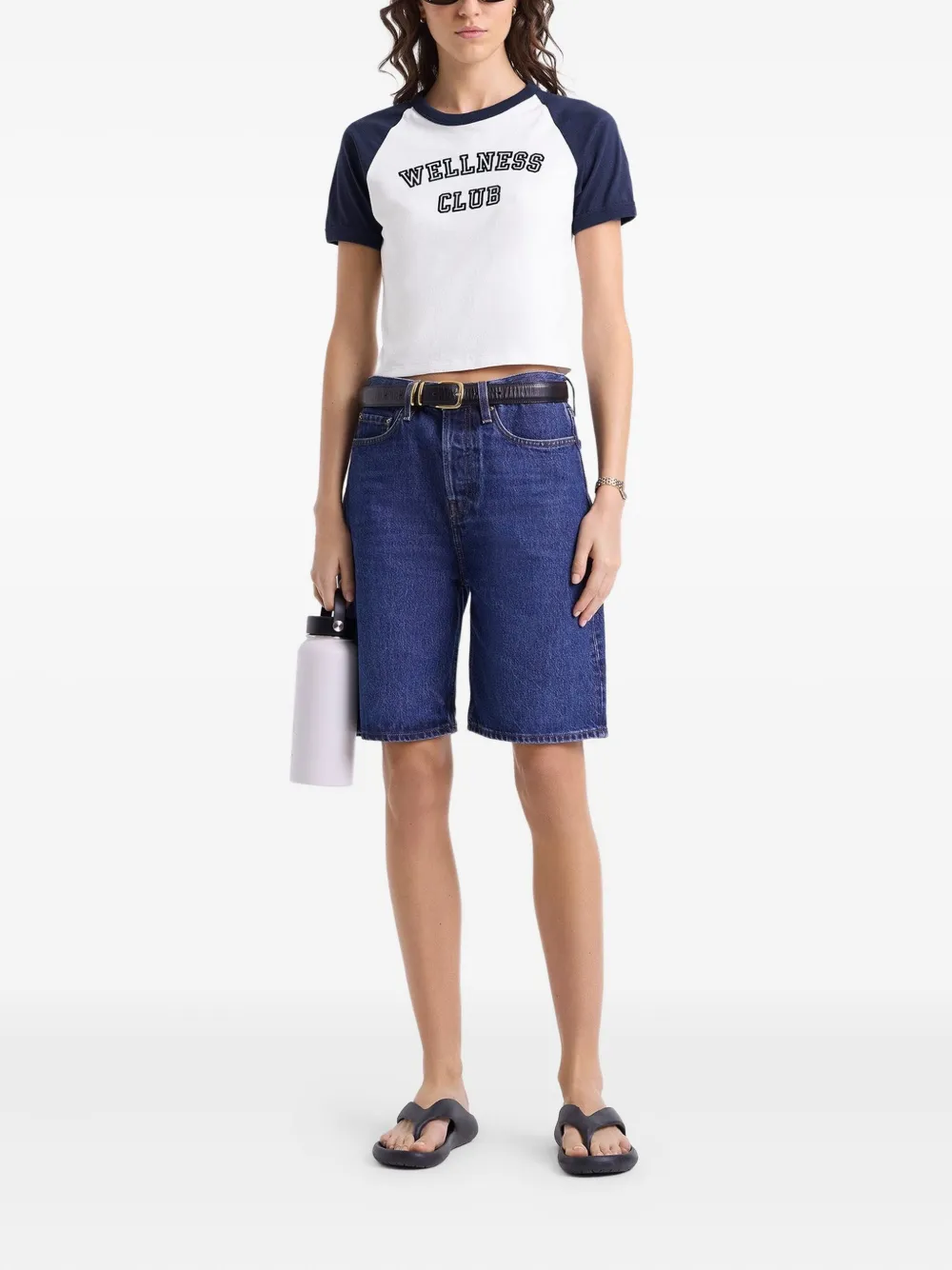 Sporty & Rich Wellness Club baseball-sleeve top | T-Shirts & Jersey Shirts | Image 2