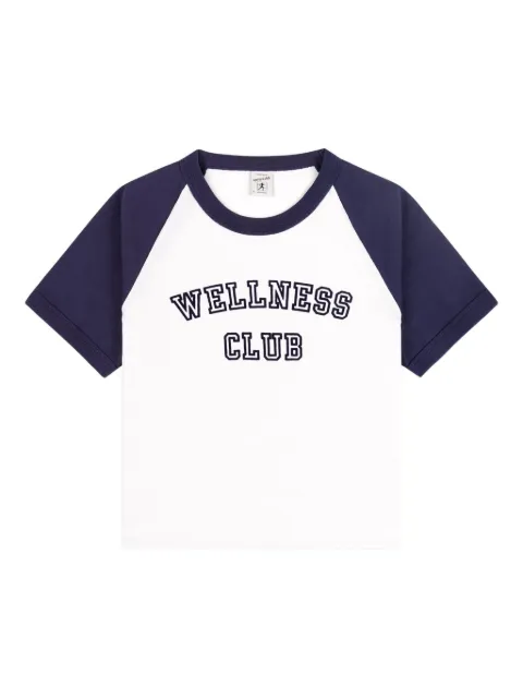 Sporty & Rich Wellness Club baseball-sleeve top